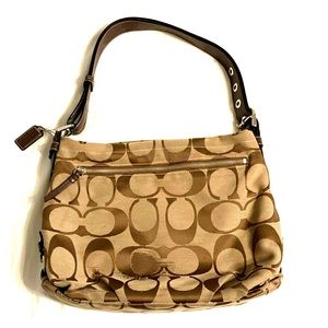 Vintage Shoulder Coach Purse Brown